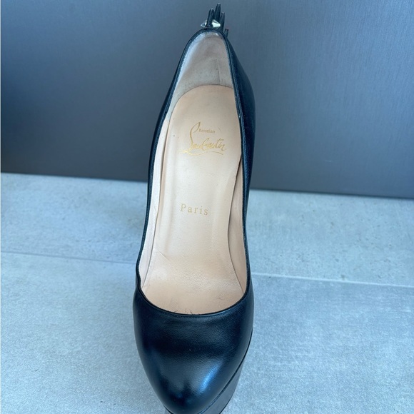 Christian Louboutin Black Heels with Silver Spikes - Picture 7 of 7